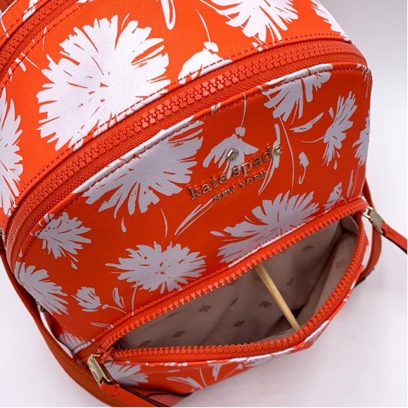 KATE SPADE KARISSA NYLON WILD BLOSSOM MD BACKPACK - Picture 8 of 16